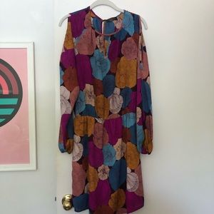 Open shoulder floral dress